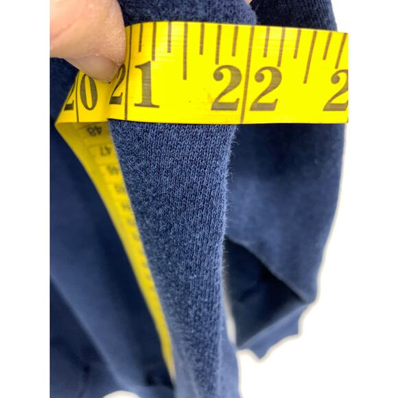 Vintage Morning Sun Cardinals Snow Dark Blue Collared Printed Sweatshirt Size XL - Picture 9 of 10